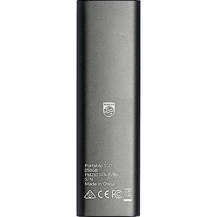 Philips Externe Portable SSD 250 GB - Ultra Slim SATA Ultra Speed USB-C, Lesegeschwindigkeit bis zu 540 MB/s, Aluminium – Bild 4