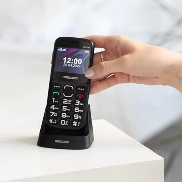 Maxcom MM 334 VoLTE 4G Block-Handy Schwarz – Bild 1