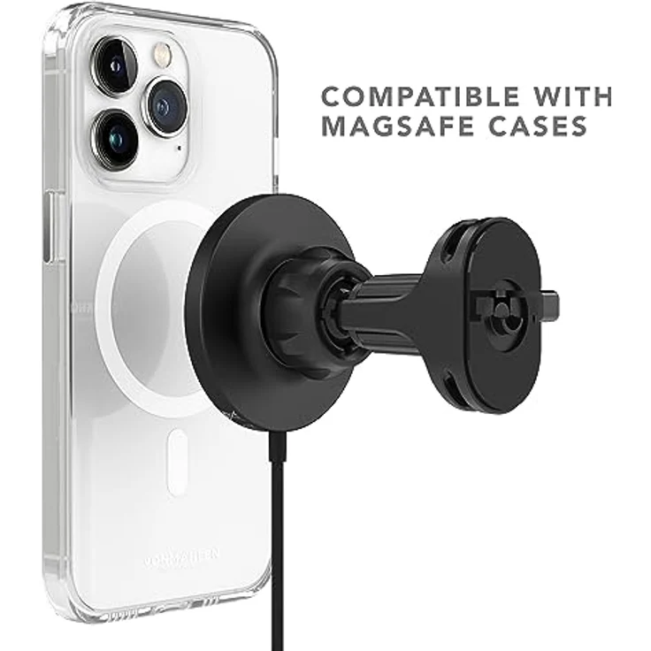 Vonmählen Aura Car Black, Magnetisches Wireless Charging Pad für das Auto mit bis zu 15 W Schnellladefunktion, kompatibel mit MagSafe-Geräten – Bild 8