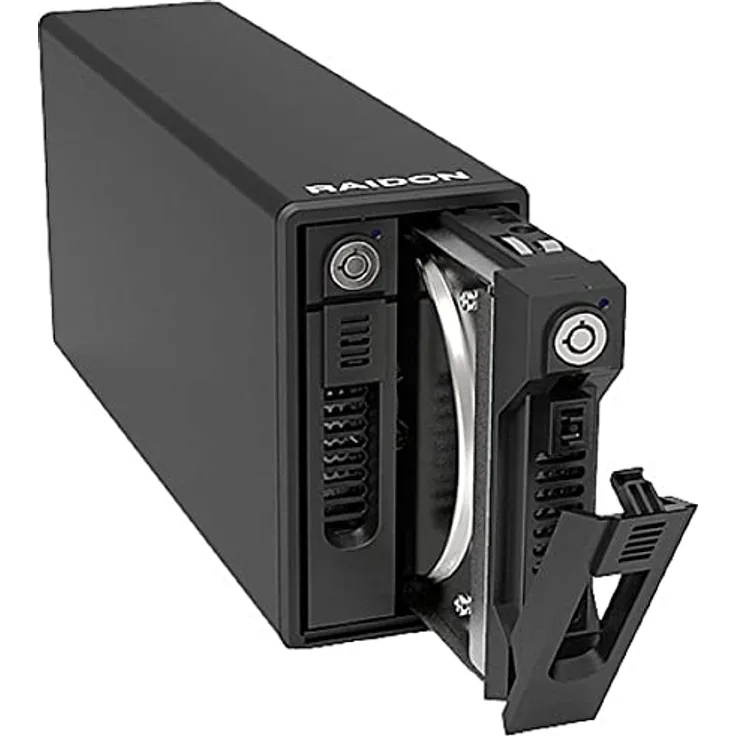 RAIDON GR3660-BA31 für 2X SATA3 3.5/2.5 zu 1x USB 3.1 Storage Gehäuse