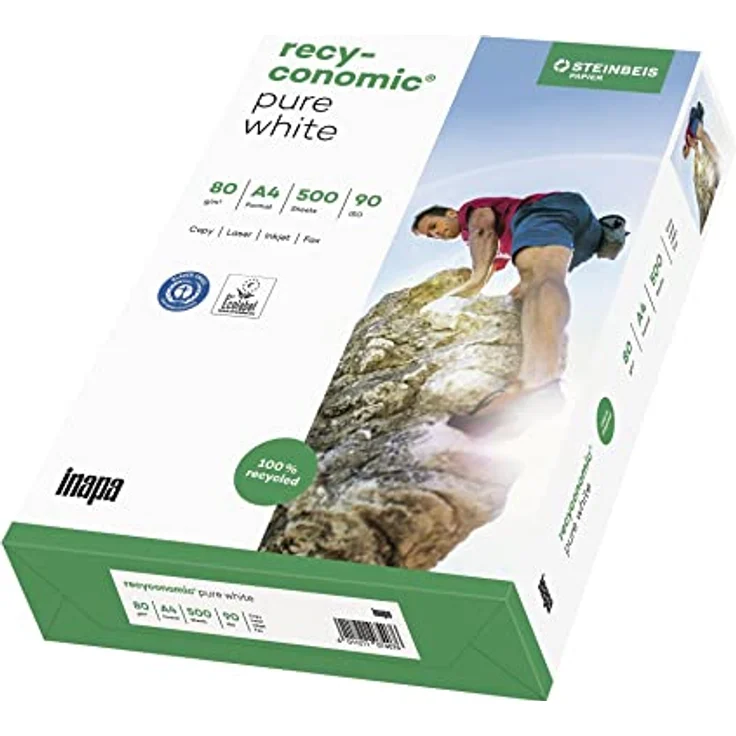 Steinbeis Kopierpapier Recyconomic Pure White A4 80g weiß RC VE=500 Bl  – Bild 2