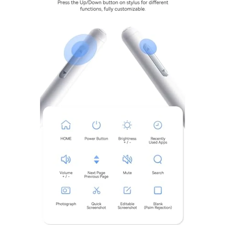 Baseus Smooth Writing 2 Stylus, aktiver Eingabestift für iPad mit austauschbarer Spitze und Neigungssteuerung – Weiß – Bild 2