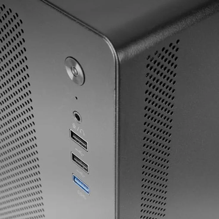 Mars Gaming Tacens AEROM Mini-Tower-PC-Gehäuse, Robuste Metallstruktur, 1x 120mm-Hecklüfter, Unterstützung für bis zu 3 Frontlüfter, USB 3.0, Schwarz – Bild 4