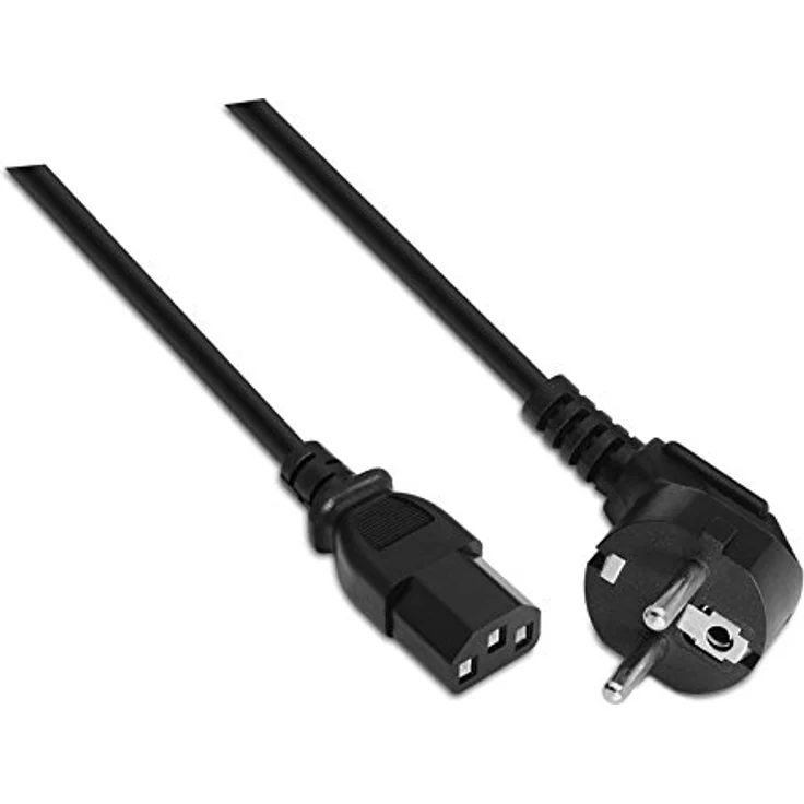 Nanocable 10.22.0103 - Netzkabel für CPU, CEE7/M-C13/H, 100% Kupfer AWG18, schwarz, 3.0 mts – Bild 3