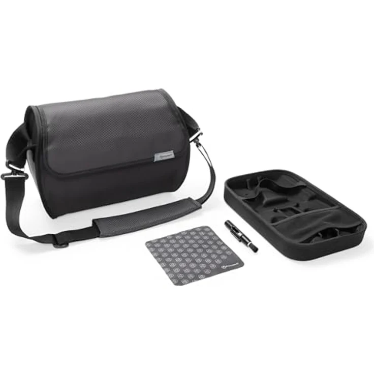 PowerA Carrying & Cleaning Kit für Meta Quest 3, Reisetasche mit gepolstertem Fach, Mikrofasertuch und Pinselstift, Schwarz – Bild 7