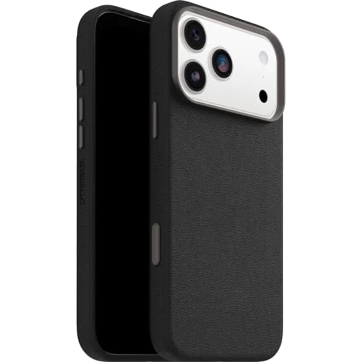 OtterBox Symmetry Cactus Leather Camera Control, Smartphone Hülle für Apple iPhone 17 Pro Max, Schwarz, robust mit MagSafe-Kompatibilität – Bild 1