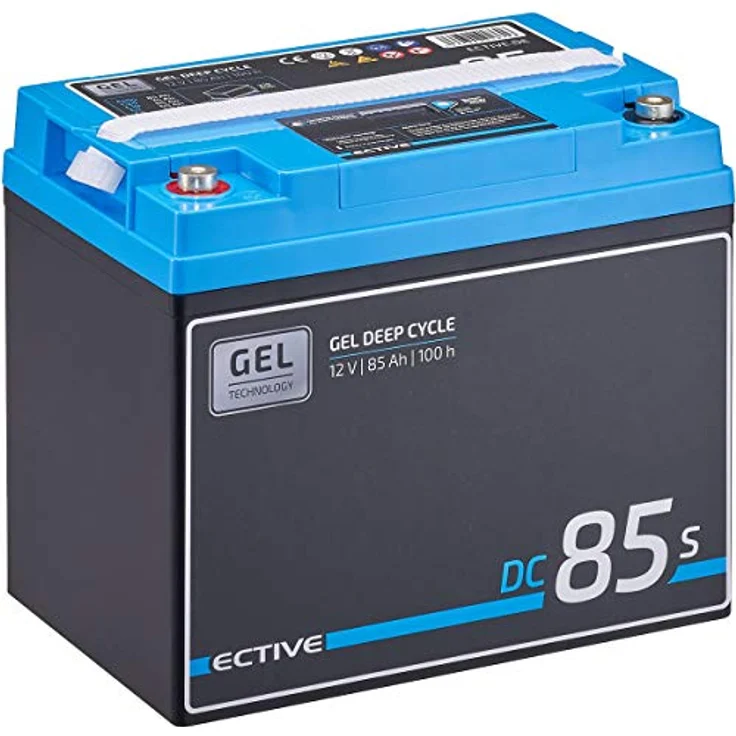 ECTIVE DC 85S GEL Deep Cycle Versorgungsbatterie mit LCD-Anzeige, 85Ah, 25% höhere Zyklenfestigkeit – Bild 1
