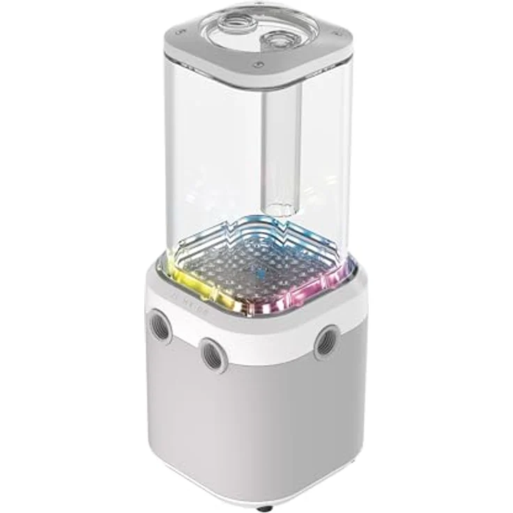 CORSAIR iCUE LINK XD6 RGB ELITE Pumpen-/Behältereinheit, FlowDrive Max-Pumpe mit integriertem Temperatursensor, 22 adressierbare RGB-LEDs, Weiß – Bild 1