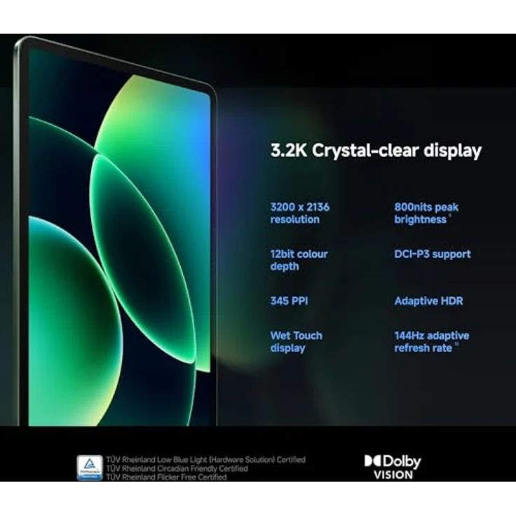 XIAOMI Pad 8 Pro, Tablet WiFi 11,2 Zoll, 12GB RAM, 512GB Speicher, 9200mAh, Grau – Bild 5