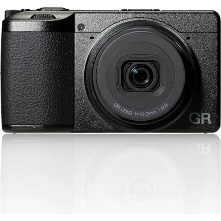Ricoh GR IV Premium-Kompaktkamera, 25,7 MP APS-C-Sensor, 28 mm Brennweite, schneller Autofokus, ISO 204800, Bluetooth & WLAN, schwarzes Gehäuse
