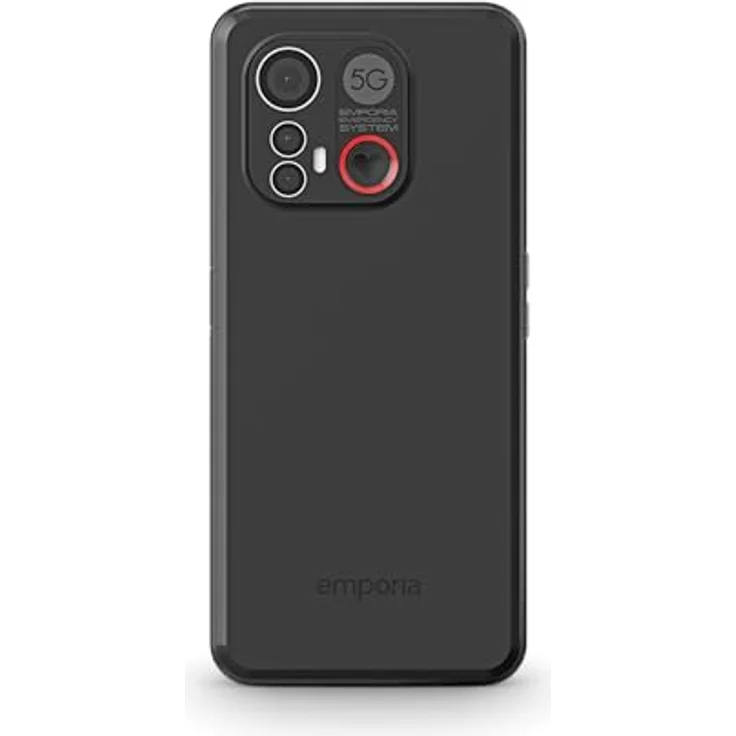 emporia ME6, Smartphone mit No-Panic-Taste, 5G Volte, 6,58-Zoll-Display, RAM 6 GB, ROM 128 GB, Android 13, 50 MP Kamera, 8 MP Selfie Kamera, Ohne Vertrag, Inkl. Easy Mode, Schwarz – Bild 4