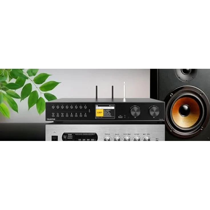 TELESTAR TOP 550, HiFi-System mit Verstärker und CD-Player, 43 cm, 2 × 30 W, Internetradio/DAB+, Bluetooth 5.3, USB-Aufnahme, Streamingdienste – Schwarz – Bild 5