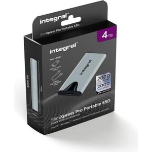 Bild für Integral 4TB SlimXpress Pro Tragbare USB 3.2 Gen 2x2 SSD – Bis zu 2000MB/s Lesegeschwindigkeit und 2000MB/s Schreibgeschwindigkeit