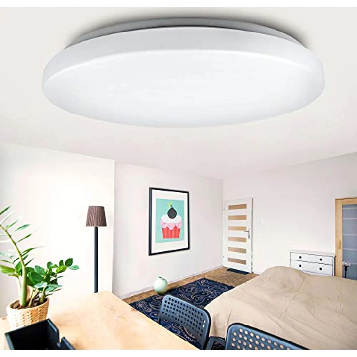 max K O M F O R T LED Deckenleuchte GALA-RM 24W rund warmweiß 3000K Modern und schlicht 1800 Lumen – Bild 1