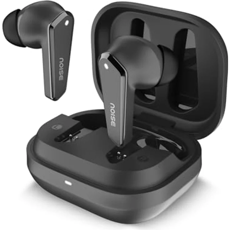 Noise Buds N1, TWS Kopfhörer mit 40 Stunden Akkulaufzeit, Bluetooth 5.3, IPX5 wasserfest, Schwarz – Bild 1