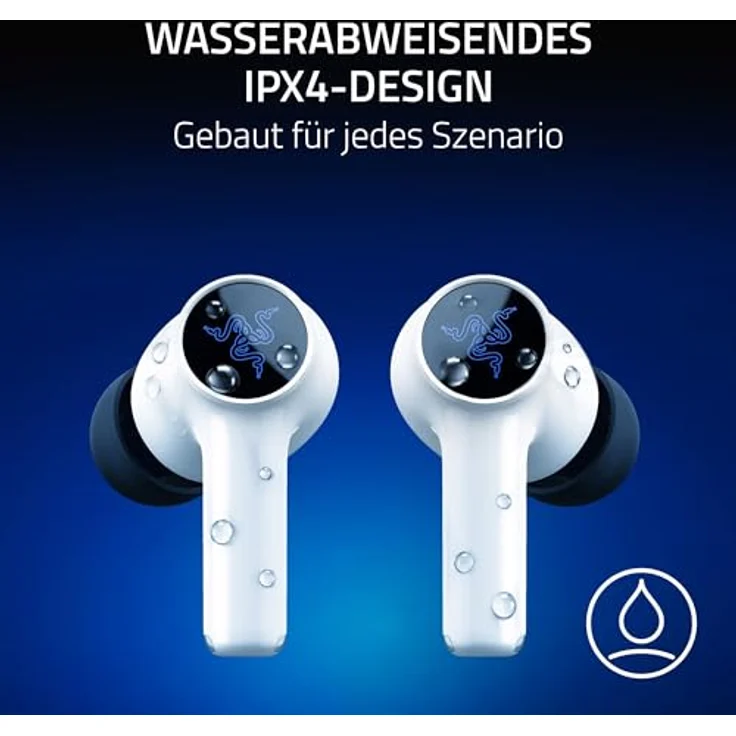 RAZER Hammerhead V3 X, In-ear Wireless Gaming Earbuds mit Bluetooth für PS5, weiß – Bild 5