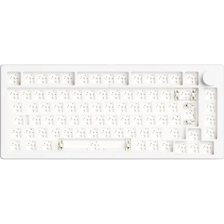 Akko Monsgeek M1 V5 Gaming Tastatur, 75%, hot-swap-fähig, RGB, ISO-Layout - Moonlight White