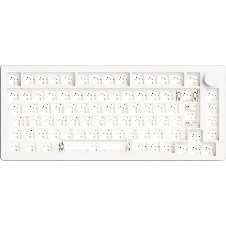 Akko Monsgeek M1 V5 Gaming Tastatur, 75%, hot-swap-fähig, RGB, ISO-Layout - Moonlight White