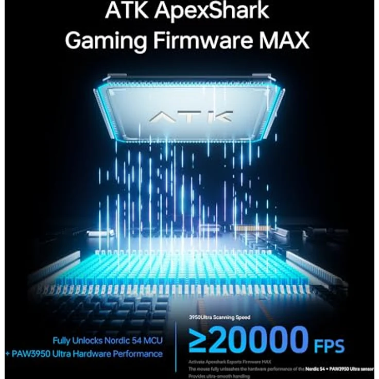 ATK F1 V2 Ultimate, kabellose Gaming-Maus mit 8K-Polling, ultraleicht (38g) - weiß – Bild 7