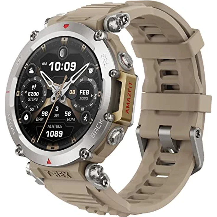 Amazfit T-Rex Ultra Outdoor Smartwatch, Dual-Band GPS, Routen-Import & 6 Navigation, Freitauch-Unterstützung & 10 ATM Wasserdichtigkeit, -30℃ Ultra-Tieftemperatur-Betrieb in Militärqualität – Bild 1