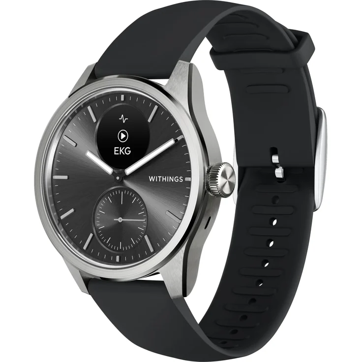 WITHINGS ScanWatch 2 42mm, Hybrid Smartwatch Herzgesundheit für Männer & Frauen - EKG, SPO2, Temperaturüberwachung, Schlaftracking, Atemwegsgesundheit, Zyklustracking, 30 Tage Akkulaufzeit, iOS & Android – Bild 1