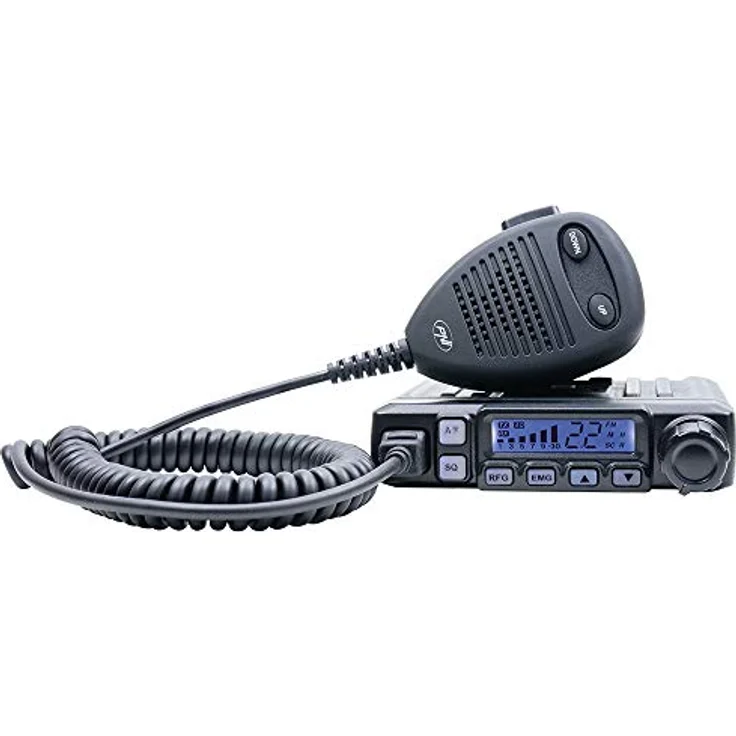 PNI CB Escort HP 7120 ASQ-Radiosender-Kit mit HF-Verstärkung, 4 W, 12 V und CB PNI Extra 48-Antenne mit Magnet – Bild 4