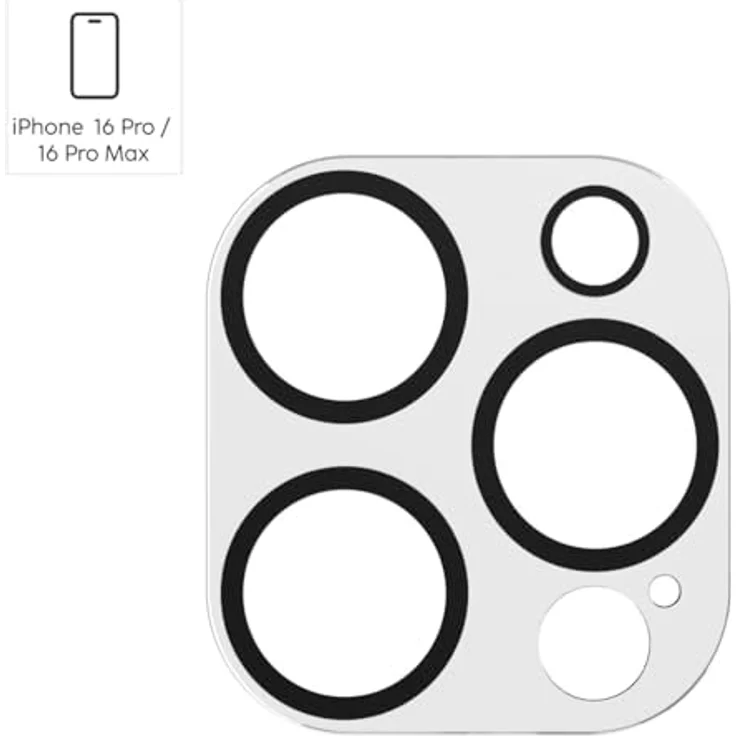 Hama Cam Protect Kameraobjektivschutz gehärtetes Glas 9H für Apple iPhone 16 Pro / 16 Pro Max, stoßfest und kratzresistent – Bild 4