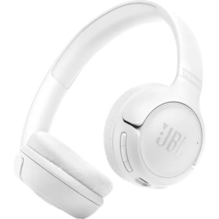 JBL Tune 530 BT, Wireless On-Ear Kopfhörer mit reinem Bass-Sound, Bluetooth 6.0, 76 Stunden Akkulaufzeit, faltbares Design, Weiß – Bild 1