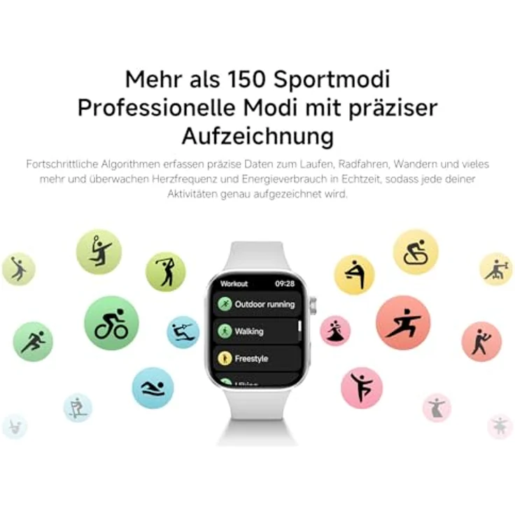 Xiaomi Redmi Watch 6, Smartwatch mit NFC und 2,07 Zoll AMOLED-Display, silberfarben – Bild 8