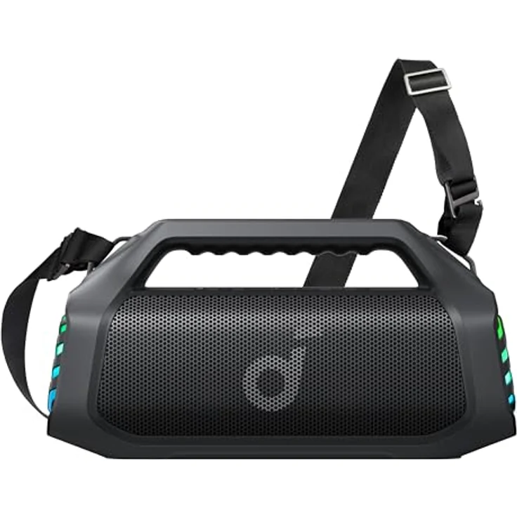 soundcore Boom 2 Pro Outdoor-Lautsprecher, 140 W, 2+2 Kanäle, BassUp 2.0, 20 h, Schnellladung, IP68 Staub- und wasserdicht, RGB-Lichter, USB-C, Powerbank, BT 5.3, tragbarer Bluetooth-Lautsprecher – Bild 1