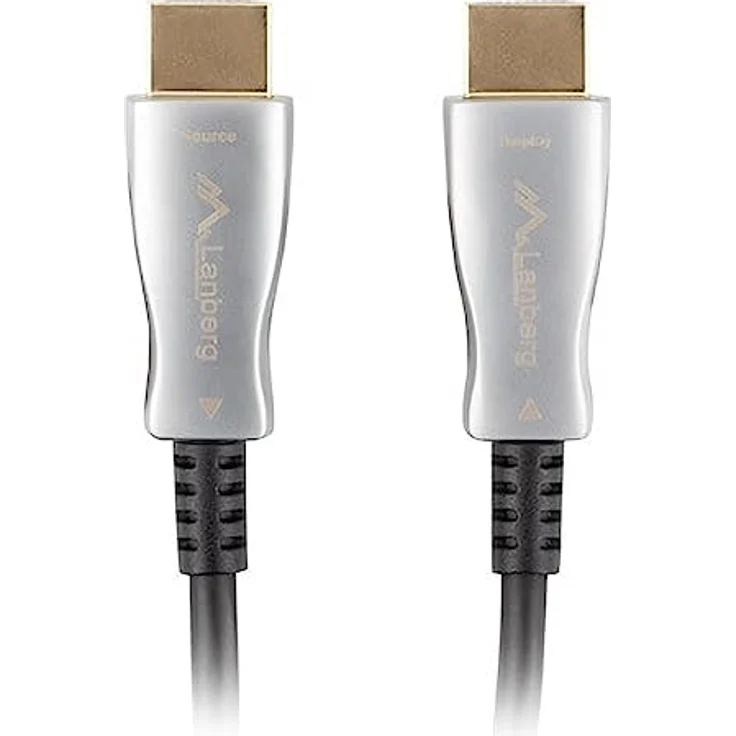 Lanberg CA-HDMI-20FB-0500-BK, Optical HDMI Kabel M/M, 50m, V2.0, 4K AOC, schwarz – Bild 4