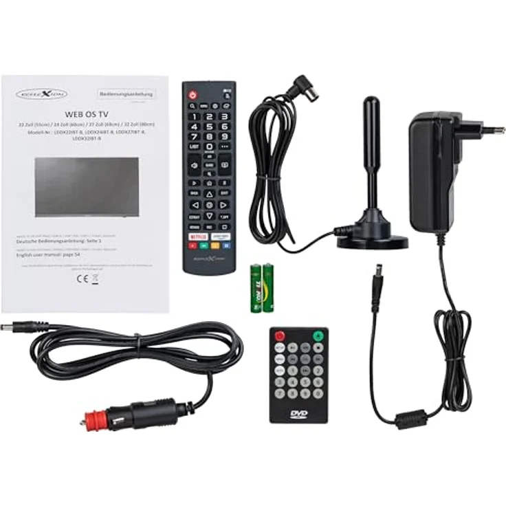 Reflexion LDDX19IBT Black, 19 Zoll Smart TV mit integriertem DVD-Player, geeignet für Caravan 12/24/230 Volt – Bild 6