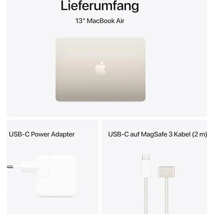 Apple Macbook Air 13.6" - M4 10-Core CPU 8-Core GPU - 16 GB - 256 GB SSD - Polarstern - 2025 – Bild 6