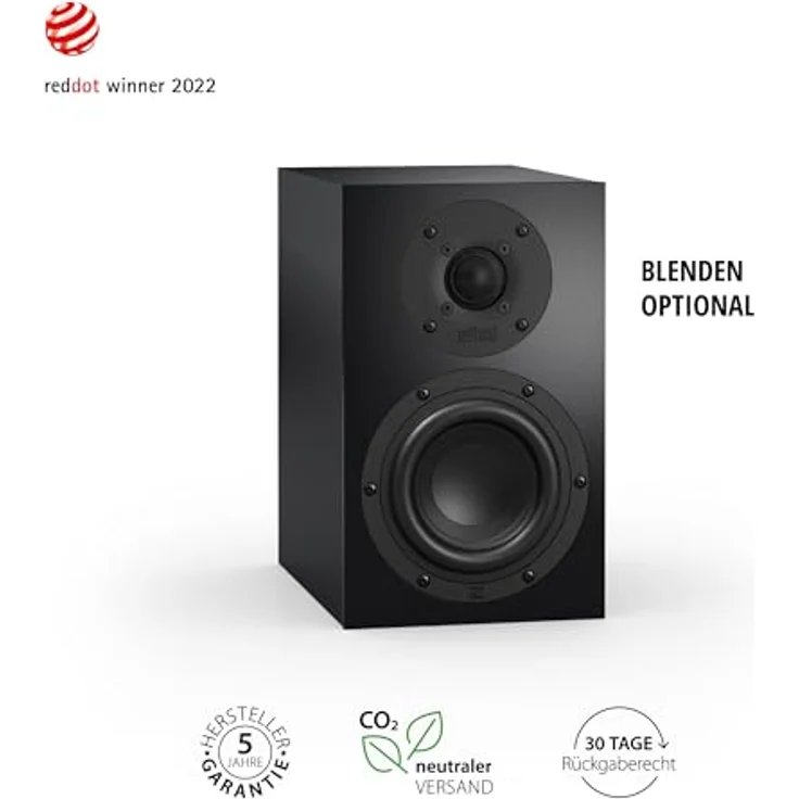 Nubert nuBoxx B-30, Schwarze Kompaktlautsprecher, 2 Stück Passivboxen mit 2-Wege-System, bis 51 Hz für Musikliebhaber – Bild 2