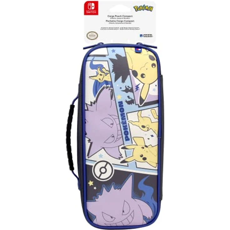 HORI Nintendo Switch Cargo Pouch Compact (Pikachu, Gengar, & Mimikyu) - Split Pad Compact Compatible Travel Case Pokémon - Officially Licensed – Bild 2