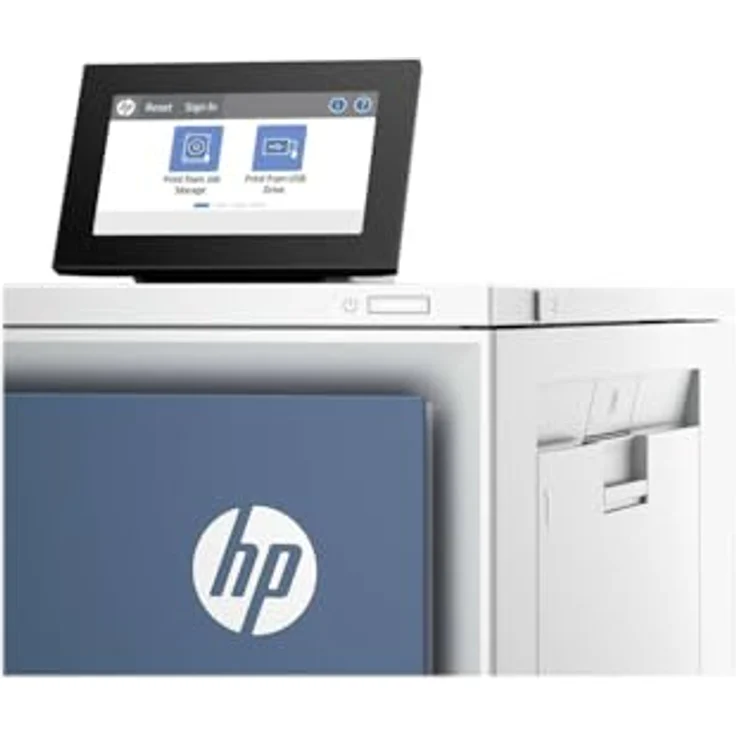 HP Color Laserjet Enterprise 5700dn Drucker, Drucken, USB-Flash-Laufwerkanschluss (vorne); Optionale Fächer mit hoher Kapazität; Touchscreen; Tonerkartusche mit TerraJet – Bild 2