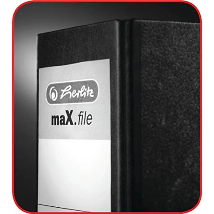 Herlitz Aktenordner maX.file, DIN A5 hoch, 7,5 cm Rückenbreite, Griffloch, Polypropylenfilie, graues Papier – Bild 5