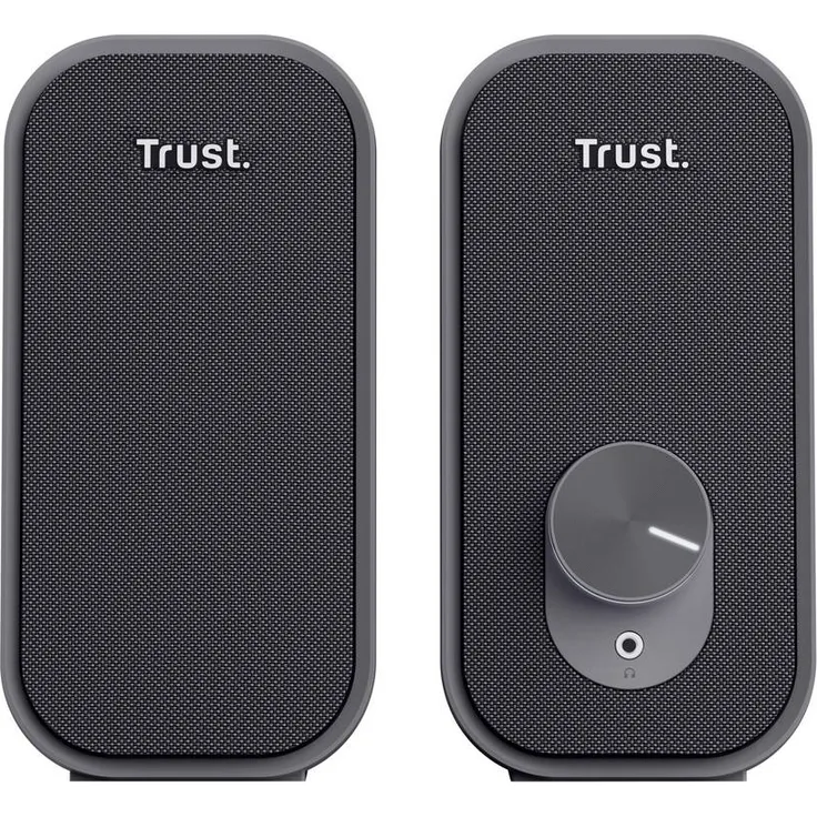 Trust Ador 2.0-Lautsprecherset, Kabelgebundene PC-Lautsprecher mit 6W RMS Leistung, Schwarz
