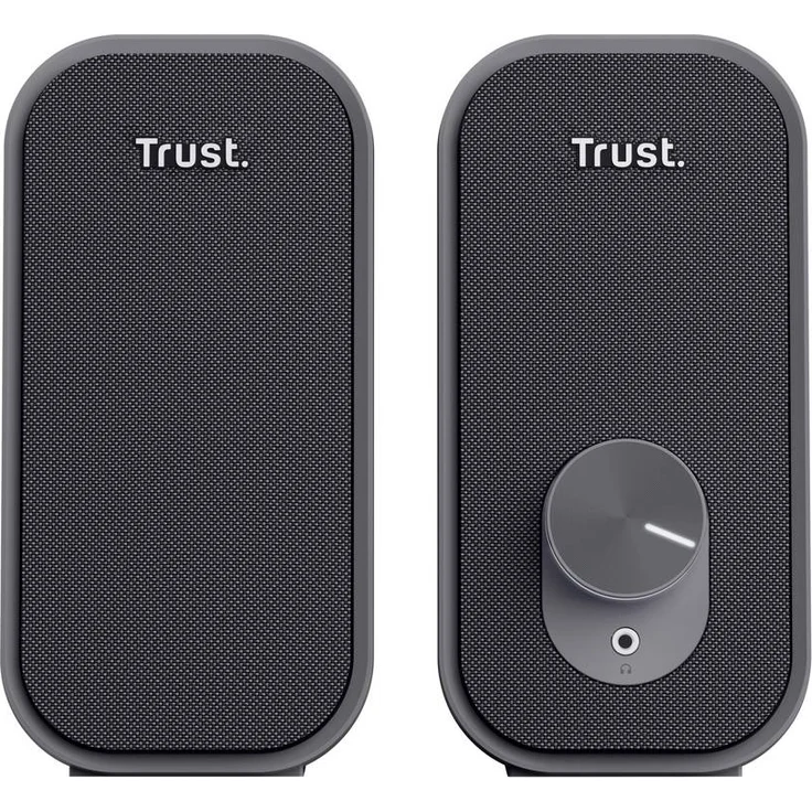 Trust Ador 2.0-Lautsprecherset, Kabelgebundene PC-Lautsprecher mit 6W RMS Leistung, Schwarz