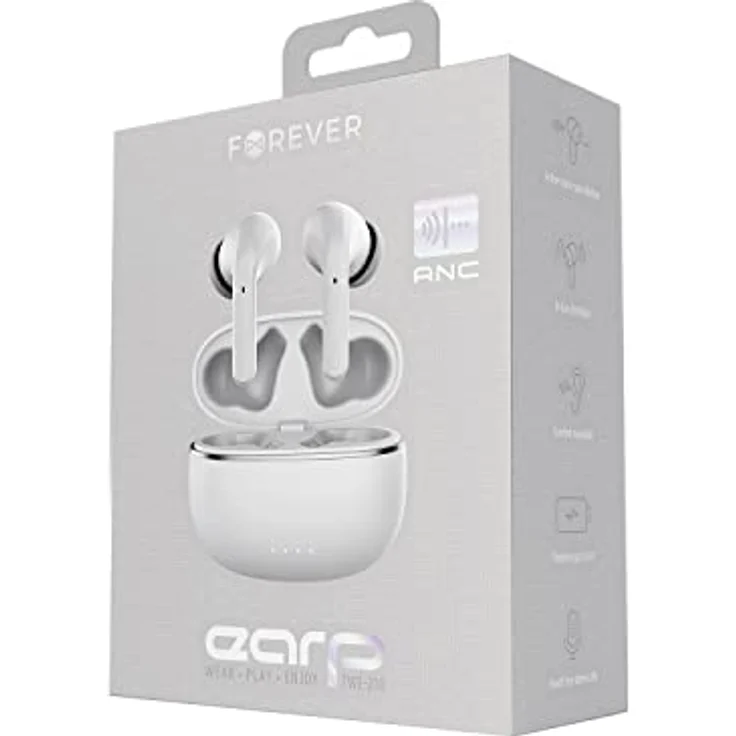 Forever TWE-210 TWS ANC Earbuds Bluetooth Kopfhörer mit Ladekoffer, Mikrofon und LED-Anzeigen – Bild 5