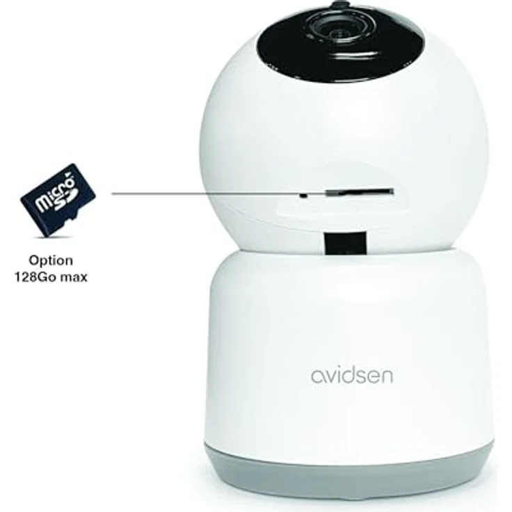 Avidsen - 360 Grad motorisierte WLAN-IP-Kamera für den Innenbereich, privater Modus, Auto-Tracking, Nachtsicht, Bewegungserkennung HomeCam 3 127151 – Bild 4