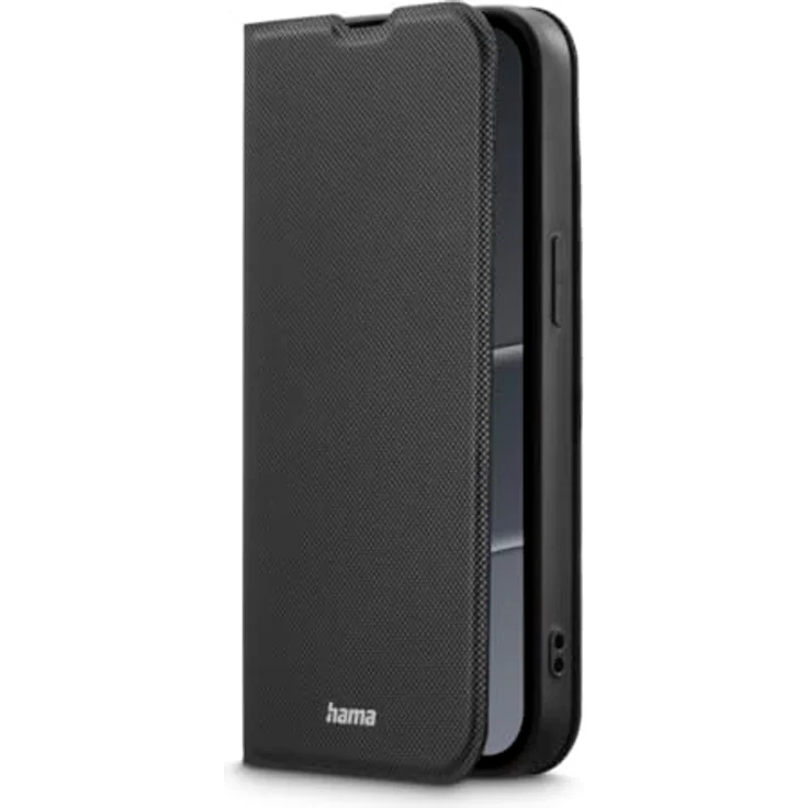 Hama Handyhülle für iPhone 16e (Handytasche zum Aufstellen, Etui mit Kartenfach, extra Schutz von Display und Kamera, mit Magnet, Klapphülle, weich, Anti Fingerabdruck) schwarz – Bild 2