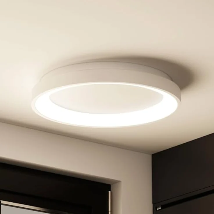 Arcchio LED Deckenleuchte 'Vivy' (Modern) in Weiß aus Metall (1 flammig) - Energiesparende LED-Deckenlampe für Wohnzimmer, Esszimmer, Schlafzimmer, Küche und Flur – Bild 1