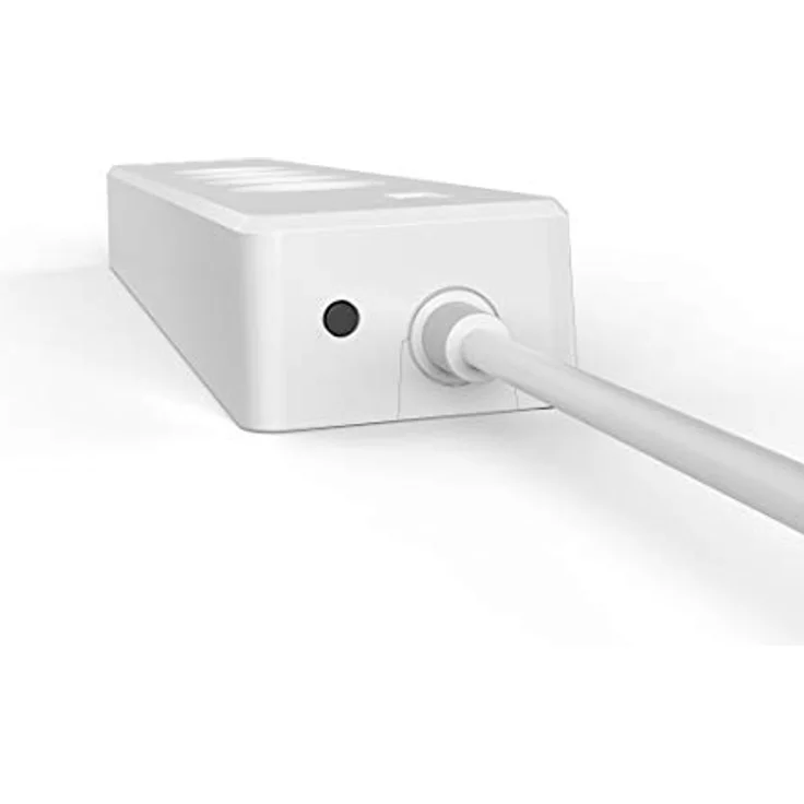 Hama Intelligente WLAN-Steckdosenleiste (Steckdosenleiste mit 4 USB-Steckdosen, 10 A + 4 USB, 2300 W, programmierbar über App, 1,7 m, Steckdosen Alexa Google Home, elektrische Messung, ohne Hub) Weiß – Bild 3