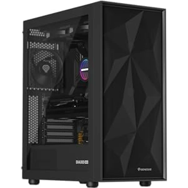 Genesis Obudowa Diaxid 605F czarna (NPC-2046) ATX, Mini-ATX, mATX, PC Gehäuse, Schwarz – Bild 2