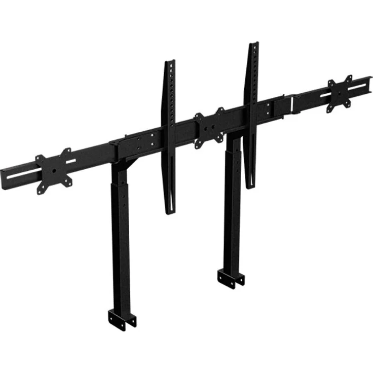 Next Level Racing Monitor Stand für F-GT Simulator Cockpit, für bis zu 3x 27 Zoll oder 1x 65 Zoll Monitore, robuste Stahlkonstruktion, schwarz – Bild 1