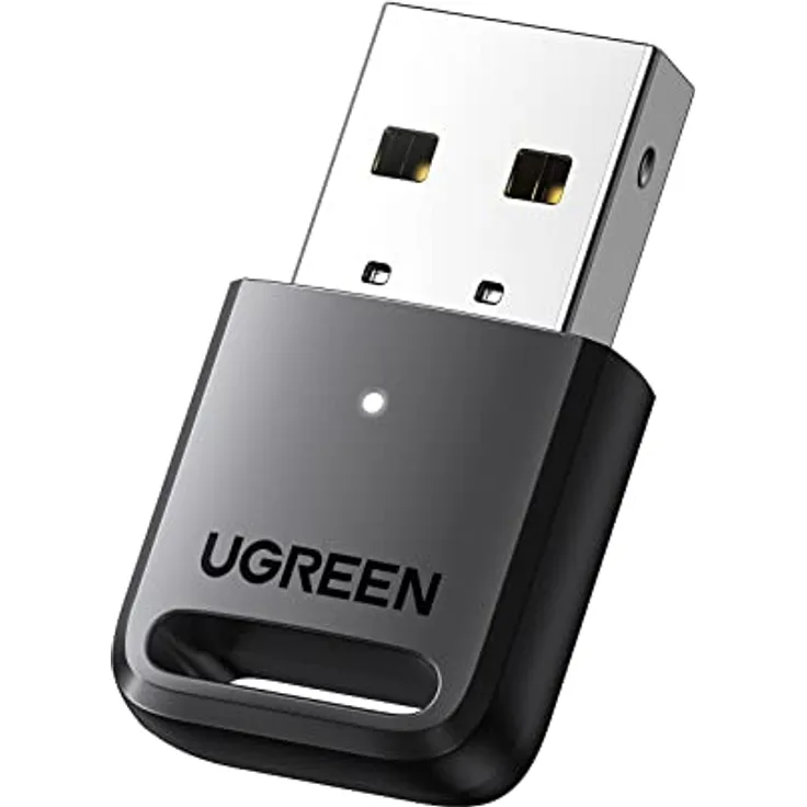 UGREEN Bluetooth Adapter USB Bluetooth Stick mit Niedriger Latenz und Großer Reichweite PC Bluetooth Adapter 5.0, Speziell für Windows PC, Bluetooth Maus/Tastatur/Kopfhörer/Controller