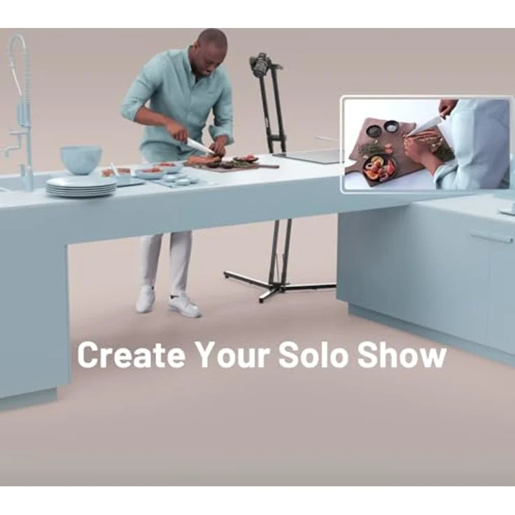 edelkrone StandPLUS Kamerastativ Knobless Flexibles Design - Tragbares Reisestativ für jeden Winkel - 1,4 kg Tragkraft Vogelaugenaufnahmen (Standard) – Bild 4