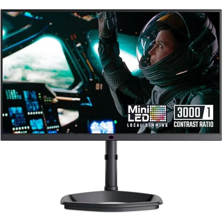 Cooler Master Tempest GP2711 – 27" Gaming-Monitor, WQHD (2560x1440), 165Hz, 1ms, VA-Panel, 95% DCI-P3 Quantum Dot & Mini-LED 576 Zonen, KVM, HDR 1000, DP 1.4, HDMI 2.0, USB-Typ -C (15W), schwarz – Bild 5