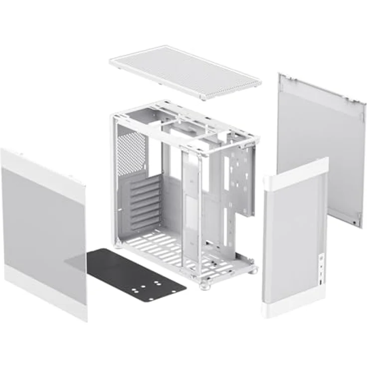 CoolBox Mp1 PC-Tower-Gehäuse, Weiß, ATX Semi-Tower mit gehärtetem Glaspaneel und USB 3.2 Gen 2 Anschluss – Bild 7